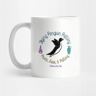 Flying Penguin Pottery Mug